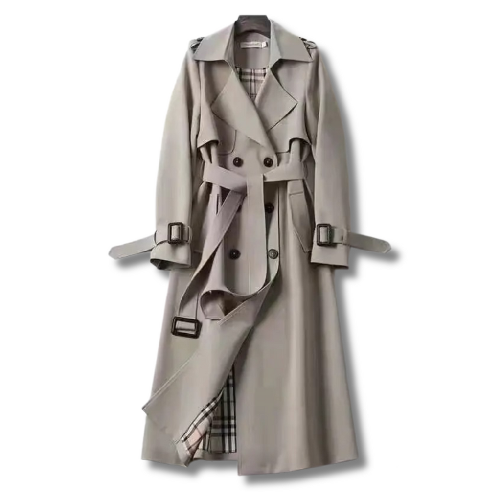 Victoria Trench para Mujer – Abrigo Largo Elegante y Versátil para Entretiempo