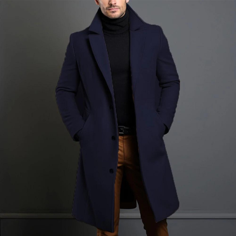 William Abrigo de Lana para Hombre – Chaqueta Elegante Clásica y Cálida Premium