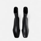 Madison Botines para Mujer – Botas Vintage Punta Cuadrada Invierno Chic