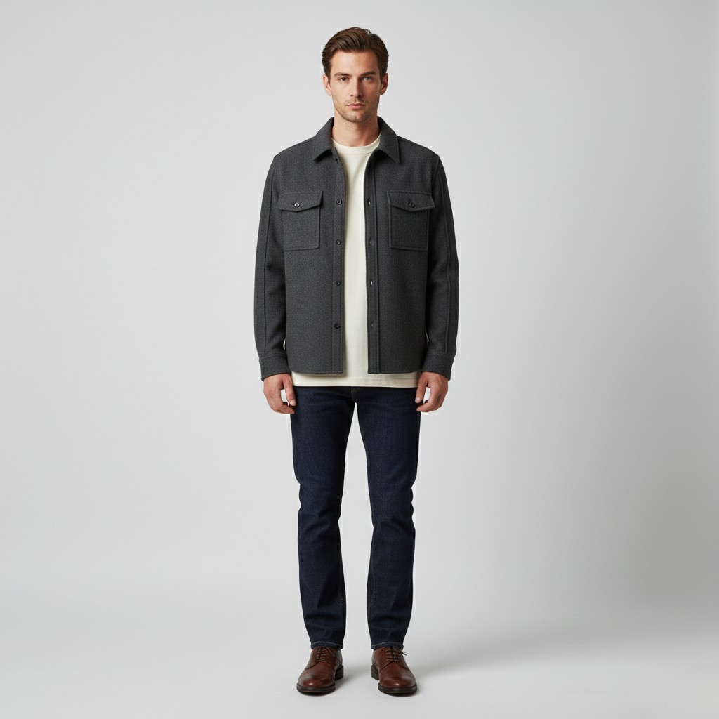 Sobrecamisa con botones en la parte delantera