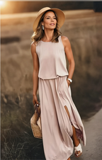Florentine Vestido Largo para Mujer – Vestido Maxi Elegante Verano Chic