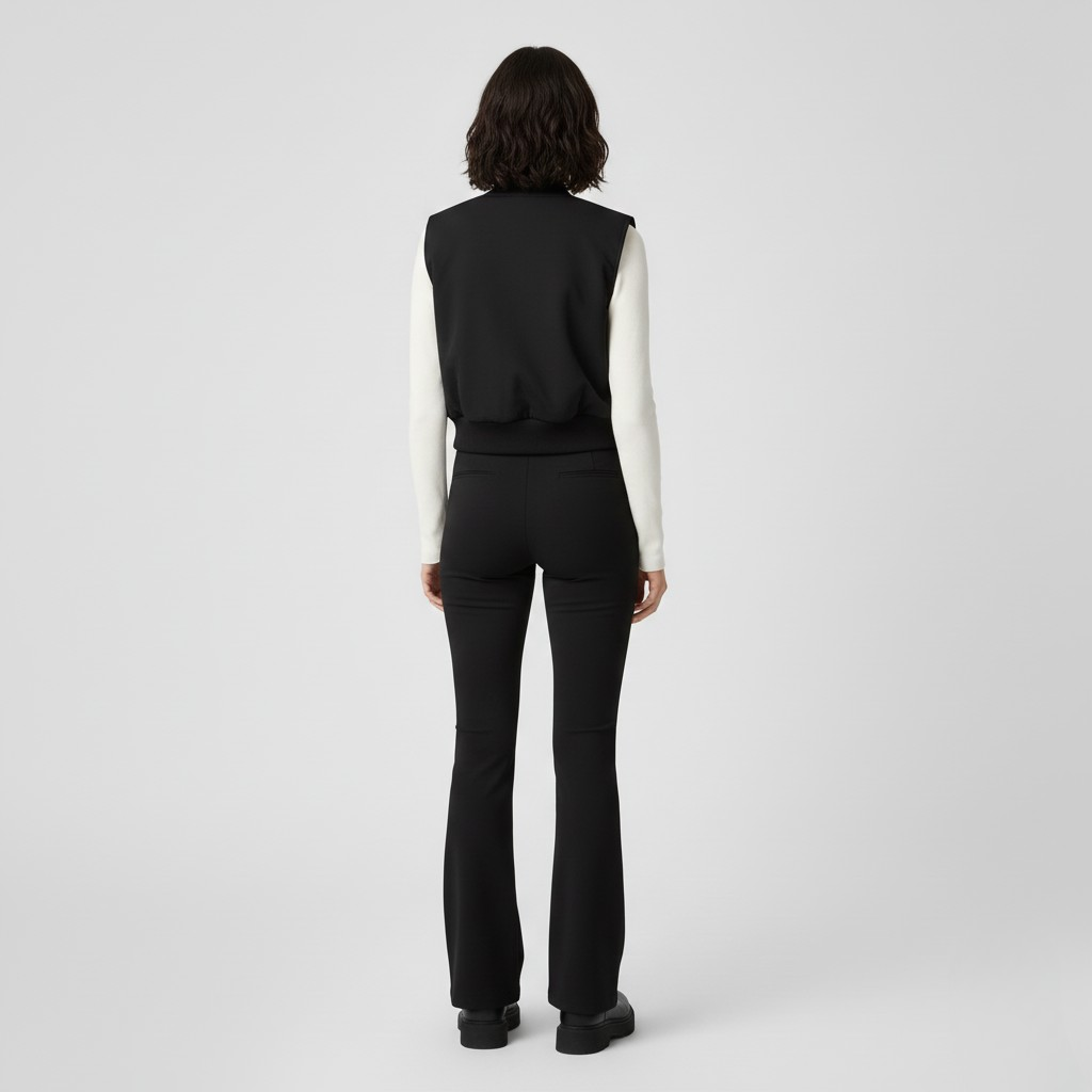 Chaleco utilitario con cremallera frontal