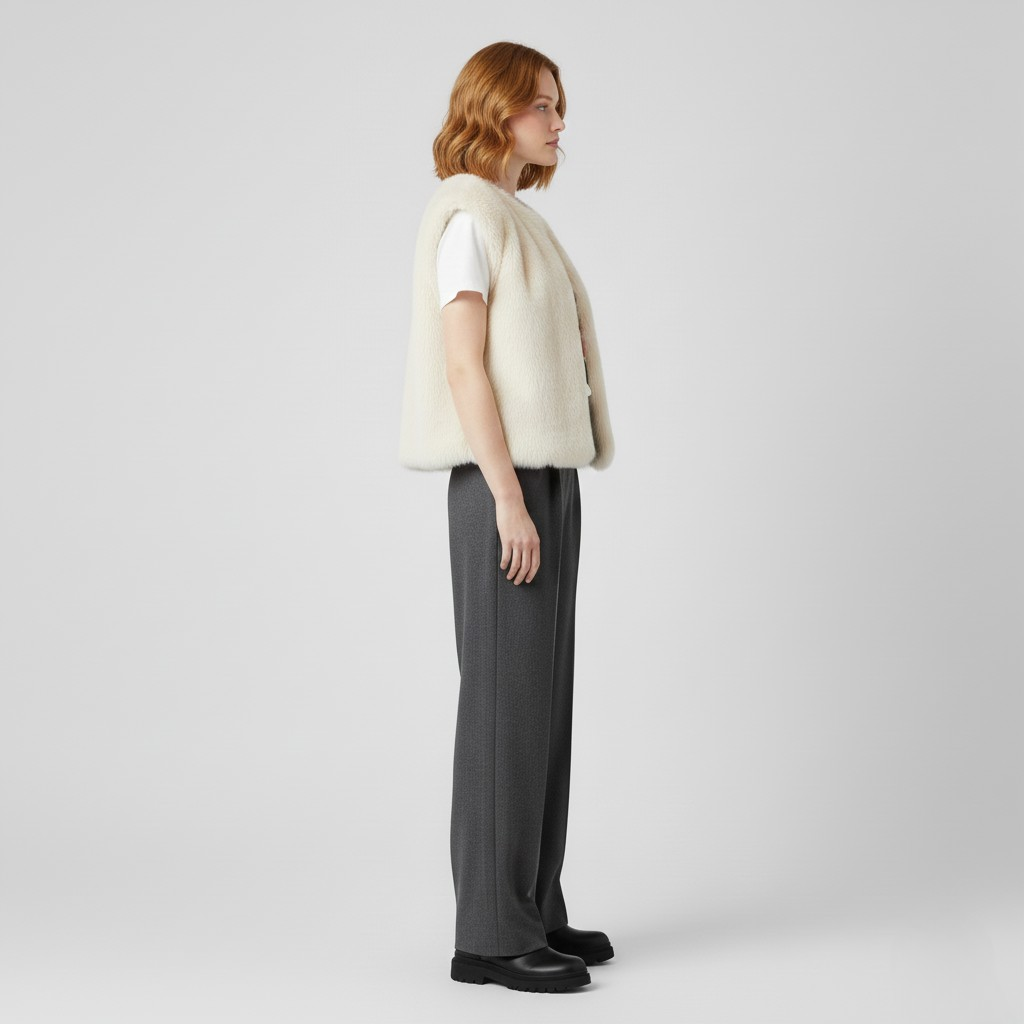 Chaleco de piel sintética