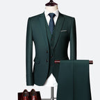 Adrián Traje para Hombre de 3 Piezas – Slim Fit Elegante y Transpirable para Bodas