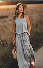 Florentine Vestido Largo para Mujer – Vestido Maxi Elegante Verano Chic