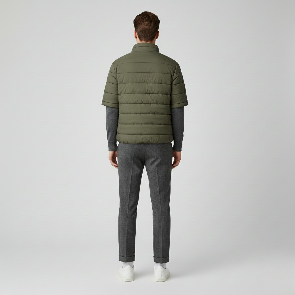 Chaqueta acolchada de manga corta