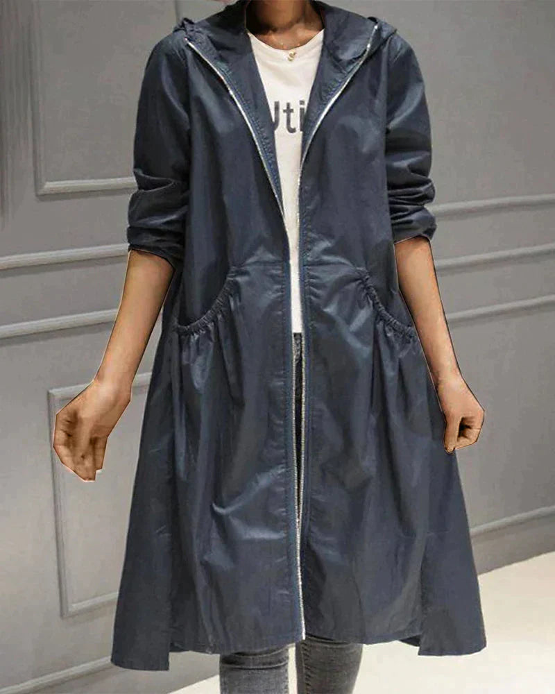 Millie Gabardina Impermeable para Mujer – Abrigo Largo Elegante y Transpirable