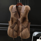 Dilara Chaleco de Pelo Sintético para Mujer – Chaleco Elegante Oversize Chic