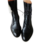 Zuriel Botas de Cuero para Mujer – Botines Elegantes con Tacón Cómodo Chic