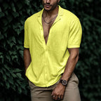 Leandro Camisa de Lino para Hombre – Camisa Verano Casual Elegante