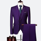 Adrián Traje para Hombre de 3 Piezas – Slim Fit Elegante y Transpirable para Bodas