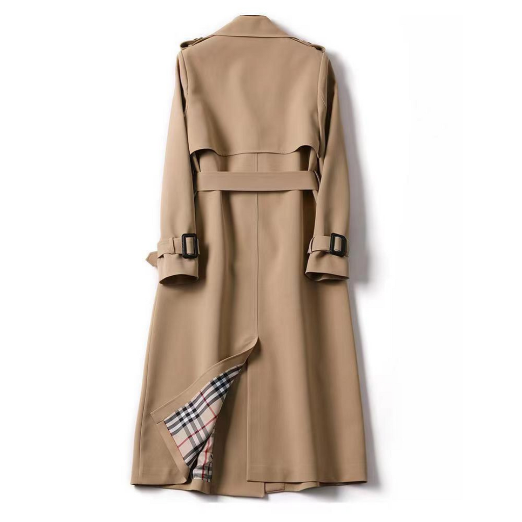 Victoria Trench para Mujer – Abrigo Largo Elegante y Versátil para Entretiempo