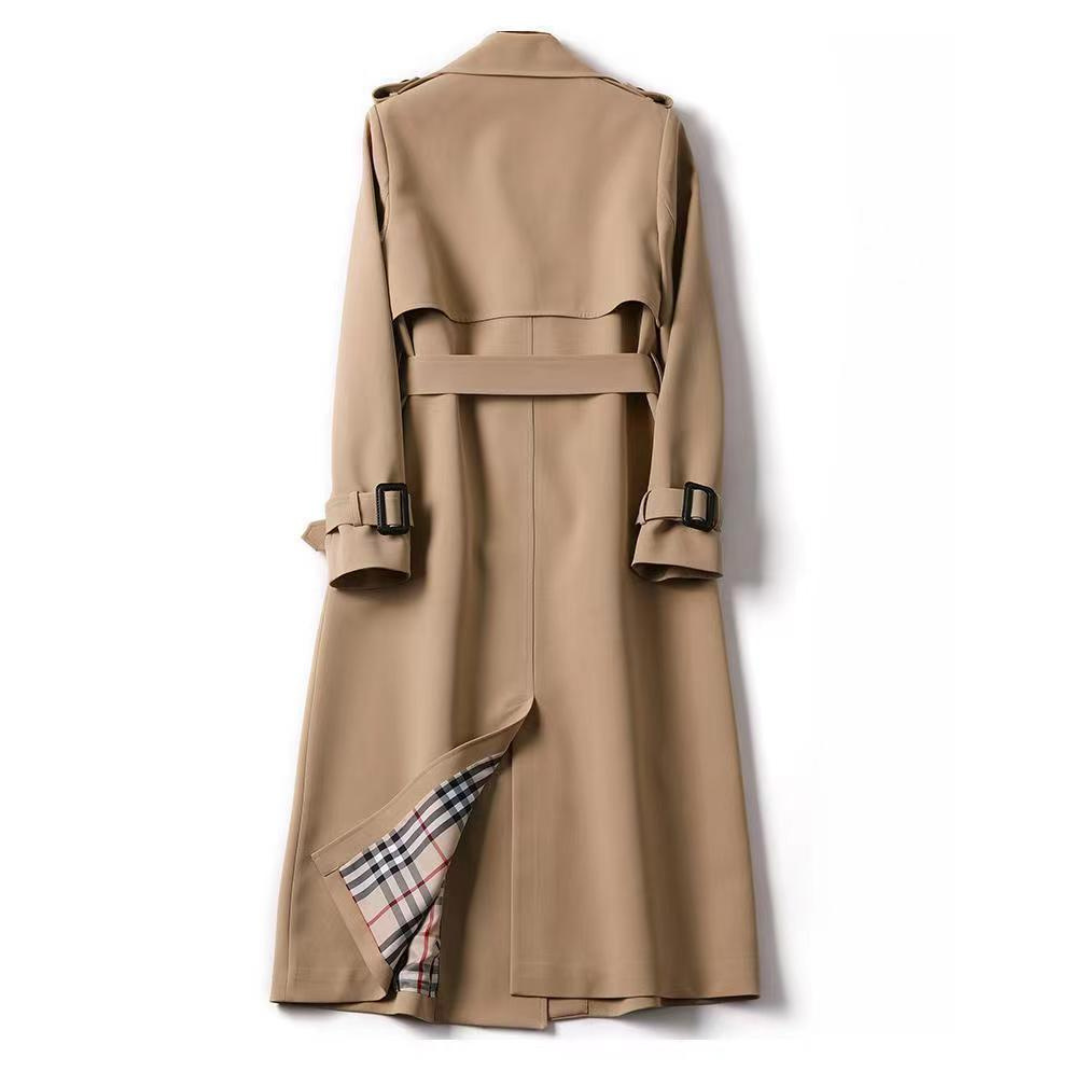 Victoria Trench para Mujer – Abrigo Largo Elegante y Versátil para Entretiempo