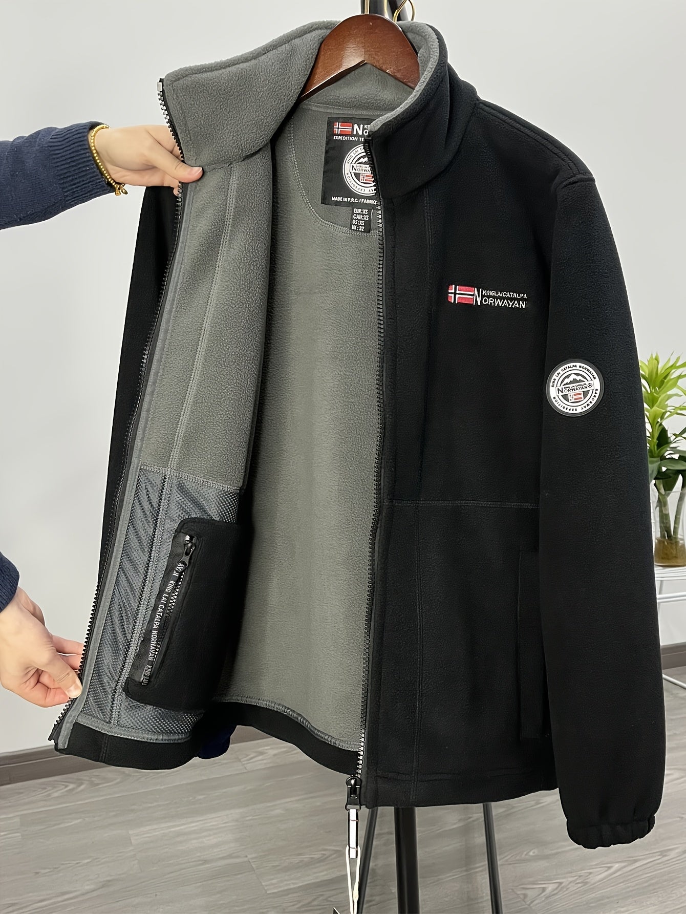 James Chaqueta Polar para Hombre – Forro Outdoor Térmico y Transpirable