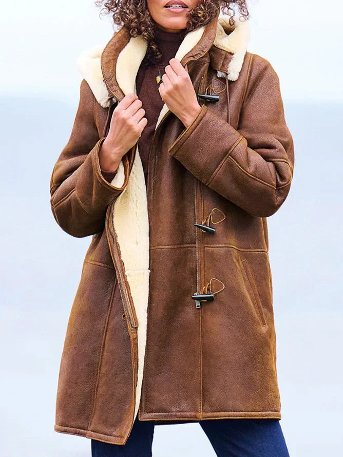 Leia Abrigo con Capucha para Mujer – Chaqueta de Invierno Cálida y Casual