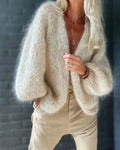 Anna Cárdigan para Mujer – Chaqueta de Punto Suave Elegante Casual Chic
