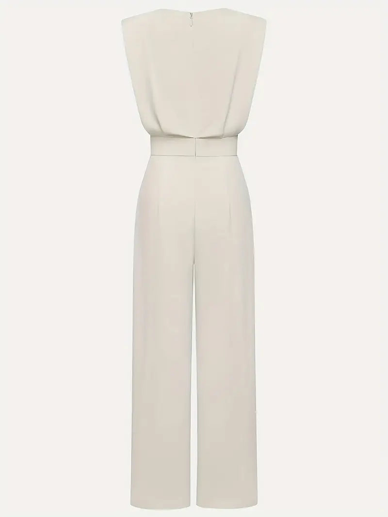 Mira Mono Elegante para Mujer – Jumpsuit de Pierna Recta y Cintura Alta Chic