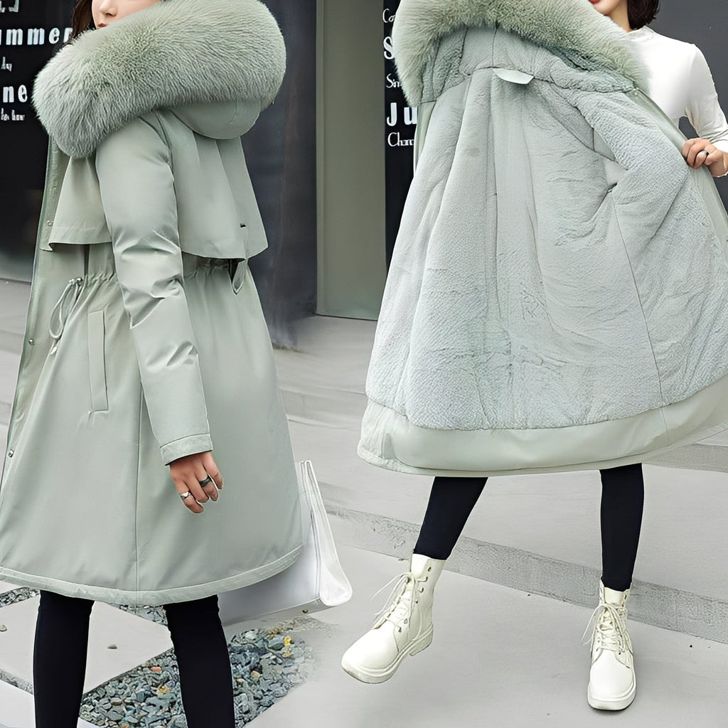 Evette Abrigo de Invierno para Mujer – Chaqueta Acolchada con Capucha Chic