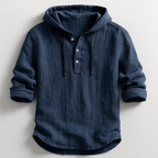 Marc Camisa con Capucha para Hombre – Shirt Casual Chic Algodón Moderno