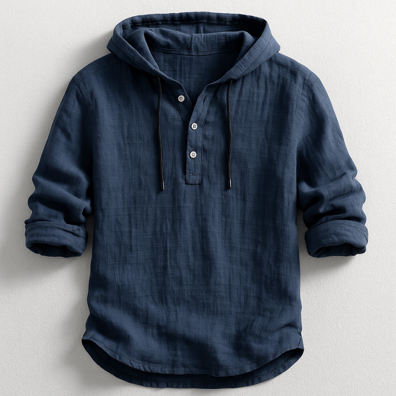 Marc Camisa con Capucha para Hombre – Shirt Casual Chic Algodón Moderno