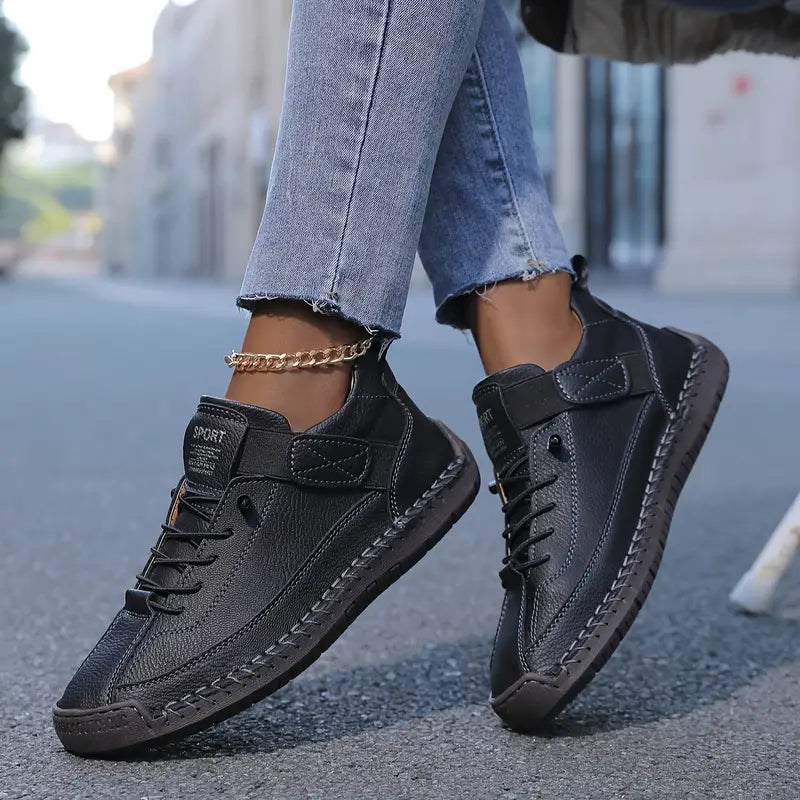 Eva Zapatillas Cómodas para Mujer – Sneakers Ergonómicas de Cuero Ligero