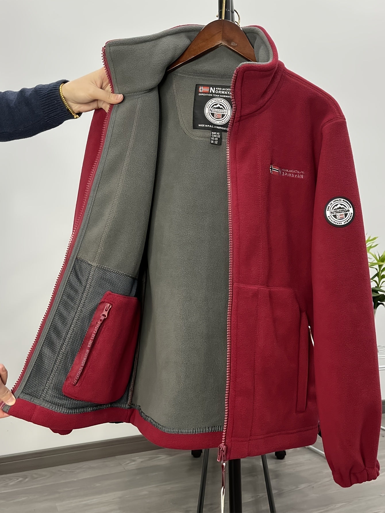 James Chaqueta Polar para Hombre – Forro Outdoor Térmico y Transpirable