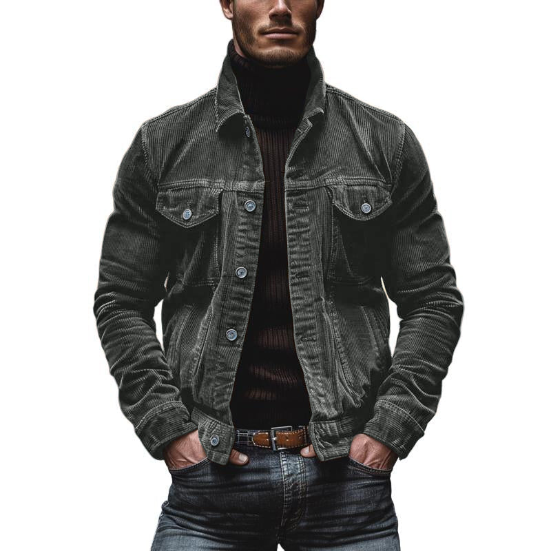 Bryn Chaqueta de Pana para Hombre – Chaqueta Workwear Retro Casual Chic