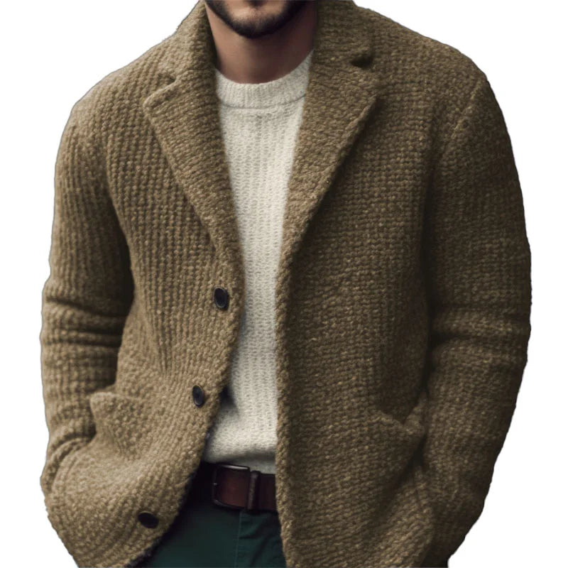 Derek Cárdigan para Hombre – Chaqueta de Punto Elegante con Botones Casual