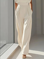 Mira Mono Elegante para Mujer – Jumpsuit de Pierna Recta y Cintura Alta Chic