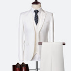 Adrián Traje para Hombre de 3 Piezas – Slim Fit Elegante y Transpirable para Bodas