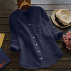 Aloyse Camisa de Lino y Algodón para Mujer – Blusa Oversize Elegante Verano