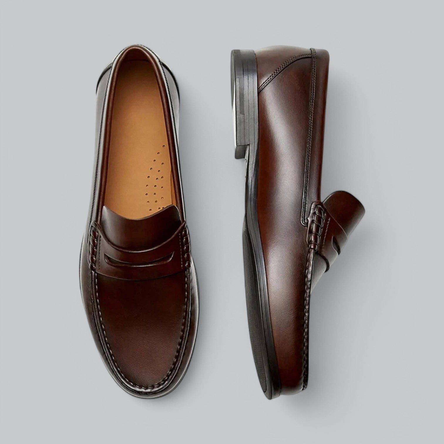 Joel Mocasines de Cuero para Hombre – Zapatos Slip On Casual Elegante