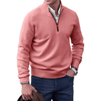 Adrian Jersey con Cremallera para Hombre – Suéter Elegante Cachemira Chic