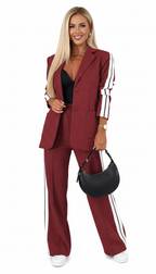 Aila Conjunto Athleisure para Mujer – Chándal Elegante Rayas Casual Chic