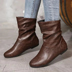 Amara Botines de Cuero para Mujer – Botas Elegantes Antideslizantes Premium Chic