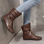 Amara Botines de Cuero para Mujer – Botas Elegantes Antideslizantes Premium Chic