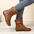 Amara Botines de Cuero para Mujer – Botas Elegantes Antideslizantes Premium Chic