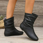 Amara Botines de Cuero para Mujer – Botas Elegantes Antideslizantes Premium Chic