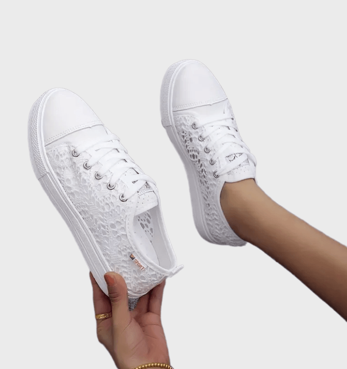 Alena Zapatillas Blancas para Mujer – Sneakers Casual Cómodas Minimalistas