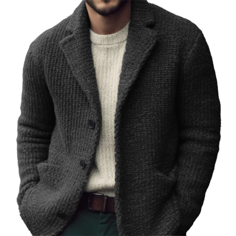 Derek Cárdigan para Hombre – Chaqueta de Punto Elegante con Botones Casual