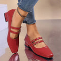Luciana Bailarinas para Mujer – Zapatos Elegantes con Doble Correa Chic