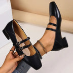 Luciana Bailarinas para Mujer – Zapatos Elegantes con Doble Correa Chic
