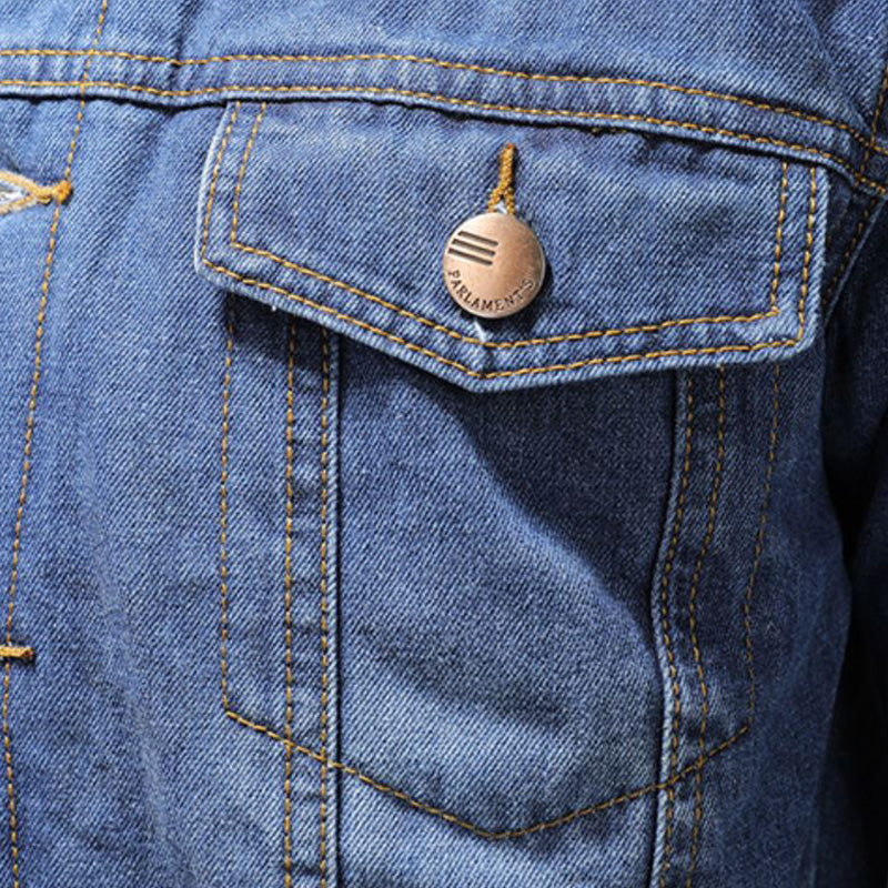Jackson Chaqueta Vaquera para Hombre – Cazadora Denim Forrada Casual y Moderna