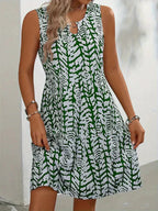 Hannie Vestido Mini de Verano para Mujer – Vestido Estampado Sin Mangas