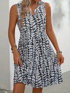 Hannie Vestido Mini de Verano para Mujer – Vestido Estampado Sin Mangas