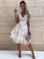 Wendy Vestido Corto de Tul para Mujer – Vestido Fiesta Elegante Tutu Chic