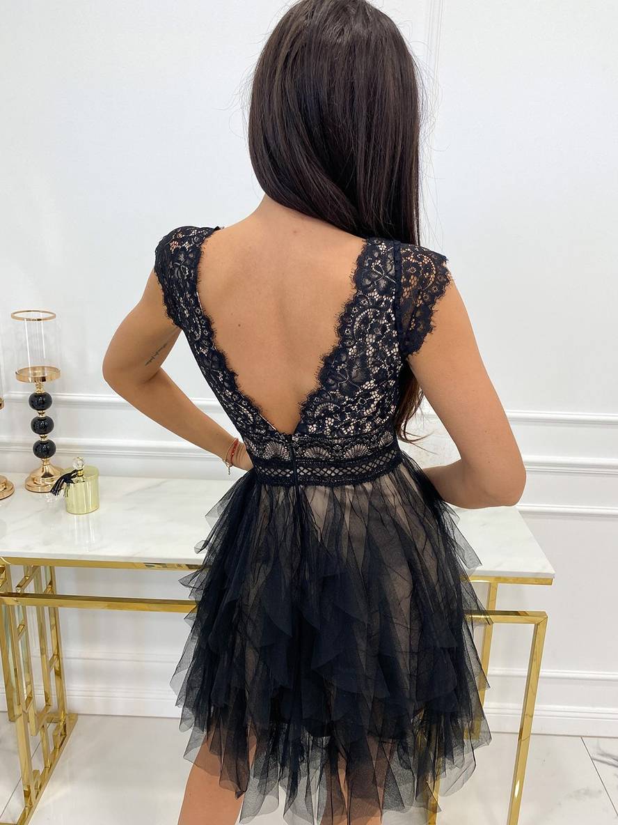 Wendy Vestido Corto de Tul para Mujer – Vestido Fiesta Elegante Tutu Chic