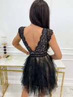 Wendy Vestido Corto de Tul para Mujer – Vestido Fiesta Elegante Tutu Chic