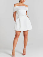 Haziel Vestido Skater para Mujer – Vestido Elegante Sin Mangas Chic