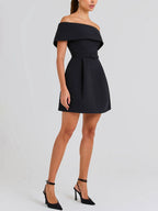 Haziel Vestido Skater para Mujer – Vestido Elegante Sin Mangas Chic